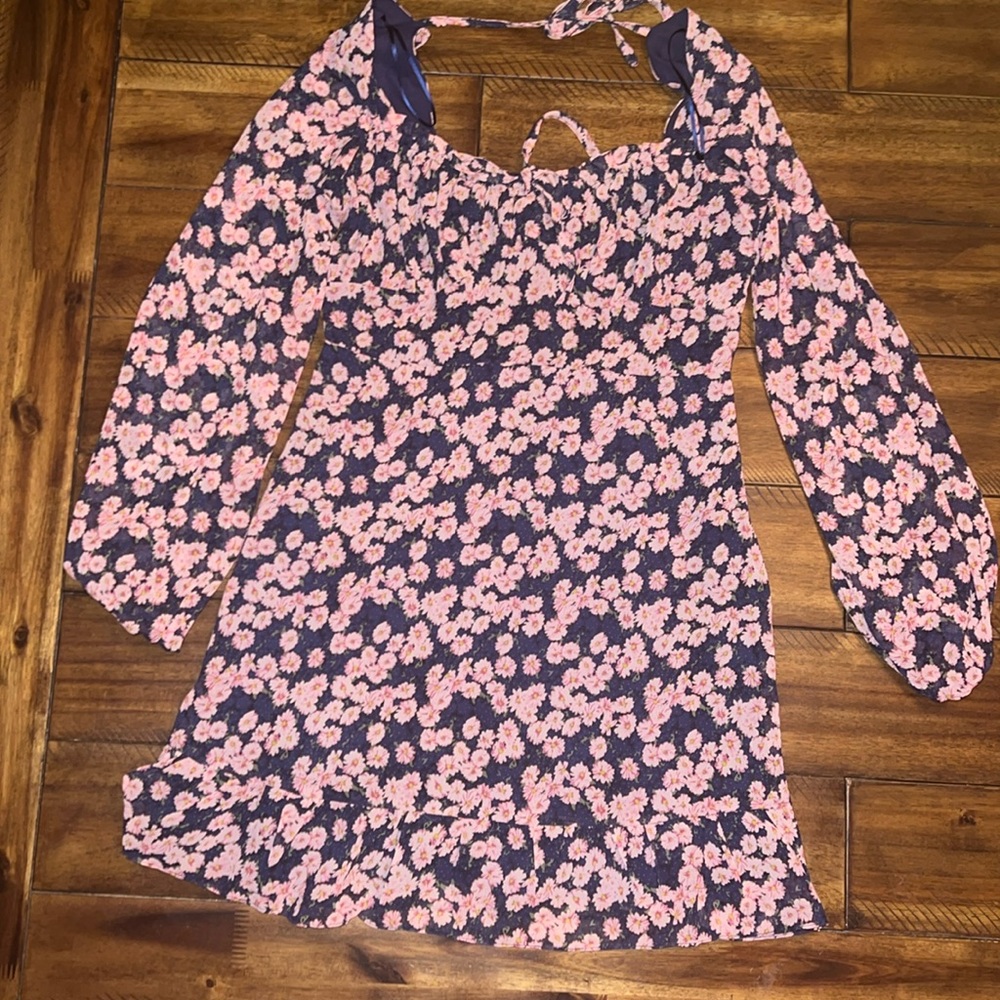 Navy and Pink Dress. Medium. Brand: Lush